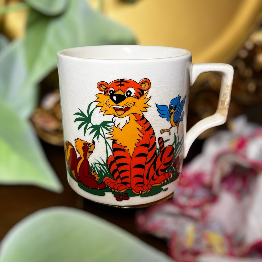 RARE Retro Tea Cup Soy Candle-Choose your own Scent! Circus World Mug, Ringling